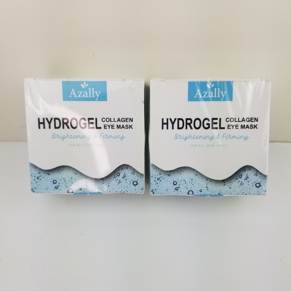 Lot Of 2 Azally Hydrogel Collagen Eye Mask Brighte